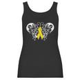 Neuroblastoma Awareness Ribbon Butterfly Women Tank Top