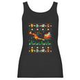 Pokemon And Dinosaur Santa Hat Christmas Women Tank Top