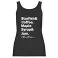 Prince Starfish Coffee Maple Syrup And Jam Women Tank Top