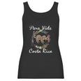 Pura Vida Costa Rica Floral Cute Sleepy Sloth Funny Gift Women Tank Top