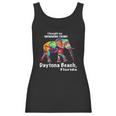 Rainbow Elephant Daytona Beach Florida Tee Women Tank Top