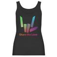 Rainbow Share The Love T-Shirt Women Tank Top