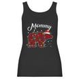 Red Plaid Mommy Bear Matching Buffalo Pajama Women Tank Top