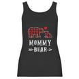 Red Plaid Mommy Bear One Cub Matching Buffalo Pajama Xmas Women Tank Top