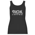 Womens Social Distance Math Teacher Quarantine Funny Math V-Neck Women Tank Top