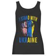 I Stand With Ukraine Flag American Flag Support Ukraine Men Women T-Shirt Graphic Print Casual Unisex Tee Women Tank Top