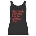 Starfish &Ampamp Coffee &Ampamp Maple Syrup &Ampamp Jam Prince Desig Women Tank Top