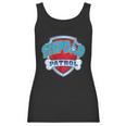 Stepdad Patrol -Dog Mom Dad Funny Gift Birthday Party Women Tank Top