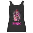 Sugar Skull Fight Breast Cancer Awareness Like A Girl Ribbon Men Women T-Shirt Graphic Print Casual Unisex Tee Women Tank Top