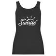 Sunrise With Jesus Logo In White Women Tank Top