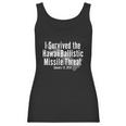 I Survived The Hawaii Ballistic Missile Threat T-Shirt Women Tank Top