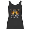 Teacher Of Duty Happy Vacation Summer Sunset Palm Trees On The Beach Sunglasses Women Tank Top