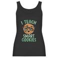 Teacher I Teach Smart Cookies Cute Emoji Glasses Women Tank Top