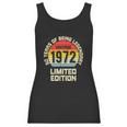 Vintage 1972 Limited Edition 50 Years Legendary Birthday Women Tank Top