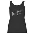 Wifey Hubby Just Married Honeymoon Bride Couples Women Tank Top