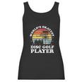 Worlds Okayest Disc Golf Player Funny Frisbee Golfing Gift Women Tank Top