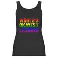 Worlds Okayest Lesbian Rainbow Gay Pride Homo Lgbt Women Tank Top