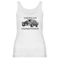 American Horsepower Muscle Car Hot Rod Pony Car Women Tank Top