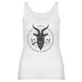 Antichrist Satanic Baphomet Demon Evil Goat Head Satan Skull Women Tank Top