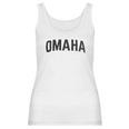 Classic Retro City Grey Style Nebraska Ne Council Bluffs Midwest Men Women Women Tank Top