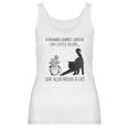 Coffee And Cat Lover She Also Needs A Cat New 2022 Gift Women Tank Top