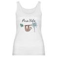 Costa Rica Pura Vida Sloth Palm Tree Women Tank Top