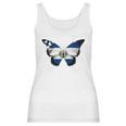 El Salvador Flag Salvadoran Flag Butterfly Women Tank Top