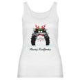 Fun Cat Merry Fluffmas Reindeer Christmas Kitten Meowlover Women Tank Top