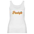 Just Peachy For Womens 70S Retro Summer Outfits Tops Peachy Graphic Women Tank Top