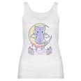 Womens Kawaii Pastel Goth Cute Creepy Black Cat V-Neck Women Tank Top