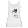 Lgbt Girl Power Pin Up Retro Art By Anne Cha Flag Gay Pride Women Tank Top