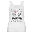 Once Upon A Time There Was A Girl Who Really Loved Chickens And Tattoos And Said Fuck A Lot Shirt Mf Women Tank Top