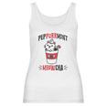 Peppurrmint Meowcha Funny Christmas Cat Peppermint Mocha Coffee Women Tank Top