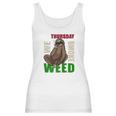 Sloth Stoner Thursday Marijuana Weed Ganja Gift Women Tank Top