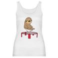 Smileteesanim Funny Sloth On Trampoline Women Tank Top