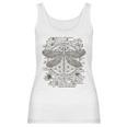 Spiritual Dragonfly Yoga Design Leonardo Da Vinci Vintage Women Tank Top