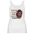 Womens Ygxw Thick Thighs And Locd Vibes Black Woman African Pride Women Tank Top