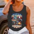 American Pride Classic Fifties Muscle Car Hot Rod Cartoon Women Tank Top