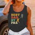 Best Dad By Par Disc Golf Lover Frisbee Golfing Father Gifts Women Tank Top