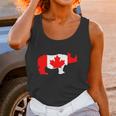 Canada Flag - Rhinoceros - Womens T-Shirt By American Apparel Women Tank Top