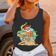 Christmas In July Santa Beach Frisbee Beer Gift Women Tank Top