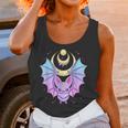 Kawaii Pastel Goth Cute Creepy Crescent Moon Bat Men Women T-Shirt Graphic Print Casual Unisex Tee Women Tank Top