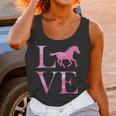 Love Horses Pink Logo Women Tank Top