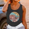 Pink Groovy Here Comes The Sun Classic For Women Men Women Tank Top