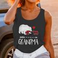 Red Plaid Grandma Bear Two Cubs Matching Buffalo Pajama Xmas Women Tank Top