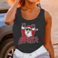 Sleigher Santa Claus Metal Christmas Funny Hail Santa Women Tank Top