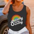 Spooky Scary Sunday Rainbow Funny Spooky Scary Sunday Trendy Funny Gift Women Tank Top