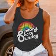 Spooky Scary Sunday Trendy Retro Rainbow Women Tank Top