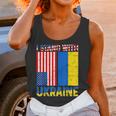 I Stand With Ukraine Support Ukraine Ukrainian American Flag V2 Men Women T-Shirt Graphic Print Casual Unisex Tee Women Tank Top