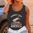 Us Flag Donkey Pox The Disease Destroying America Democratic Women Tank Top